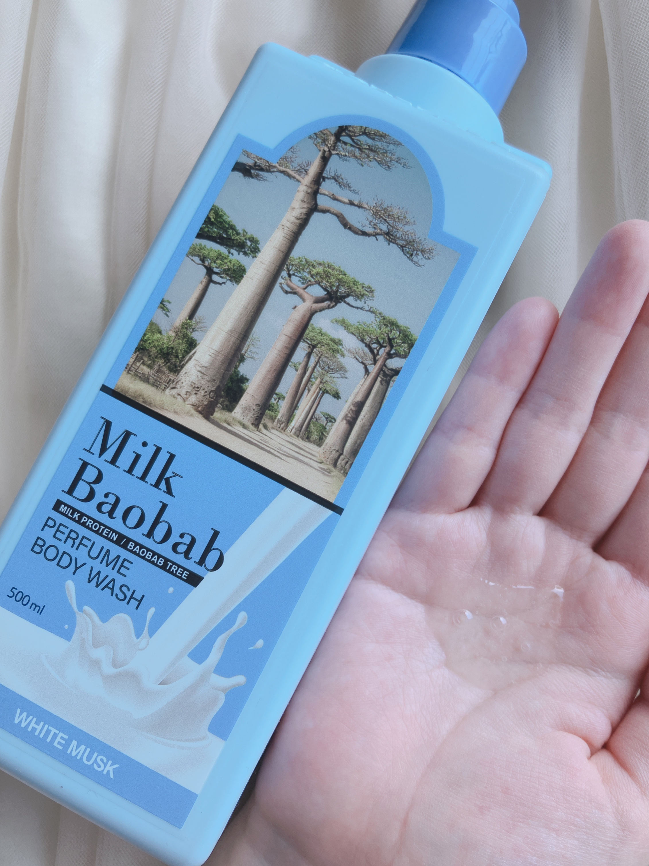 ミルクバオバブ パフュームボディウォッシュ ホワイトムスク/ミルクバオバブ/ボディソープを使ったクチコミ（3枚目）