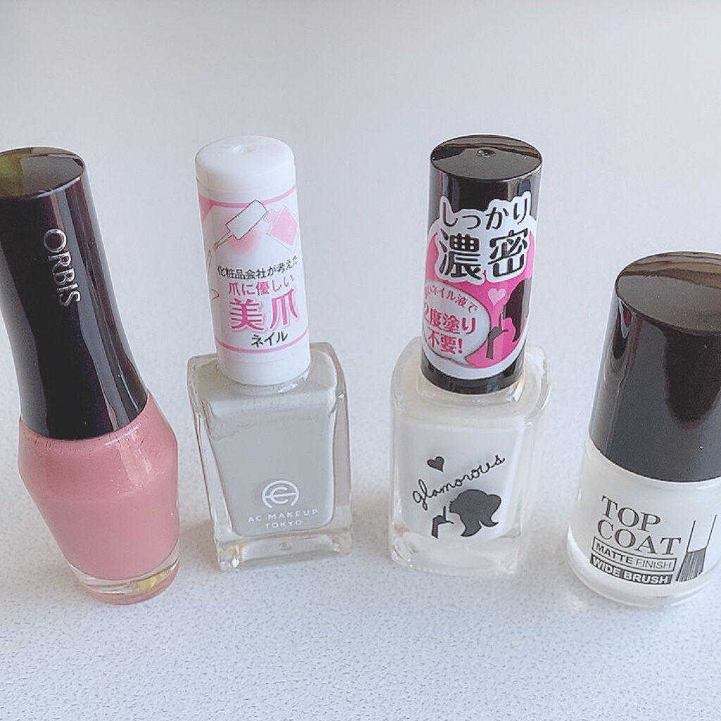 ACネイルエナメル 007G 濃密 緑/セリア/マニキュアを使ったクチコミ（2枚目）