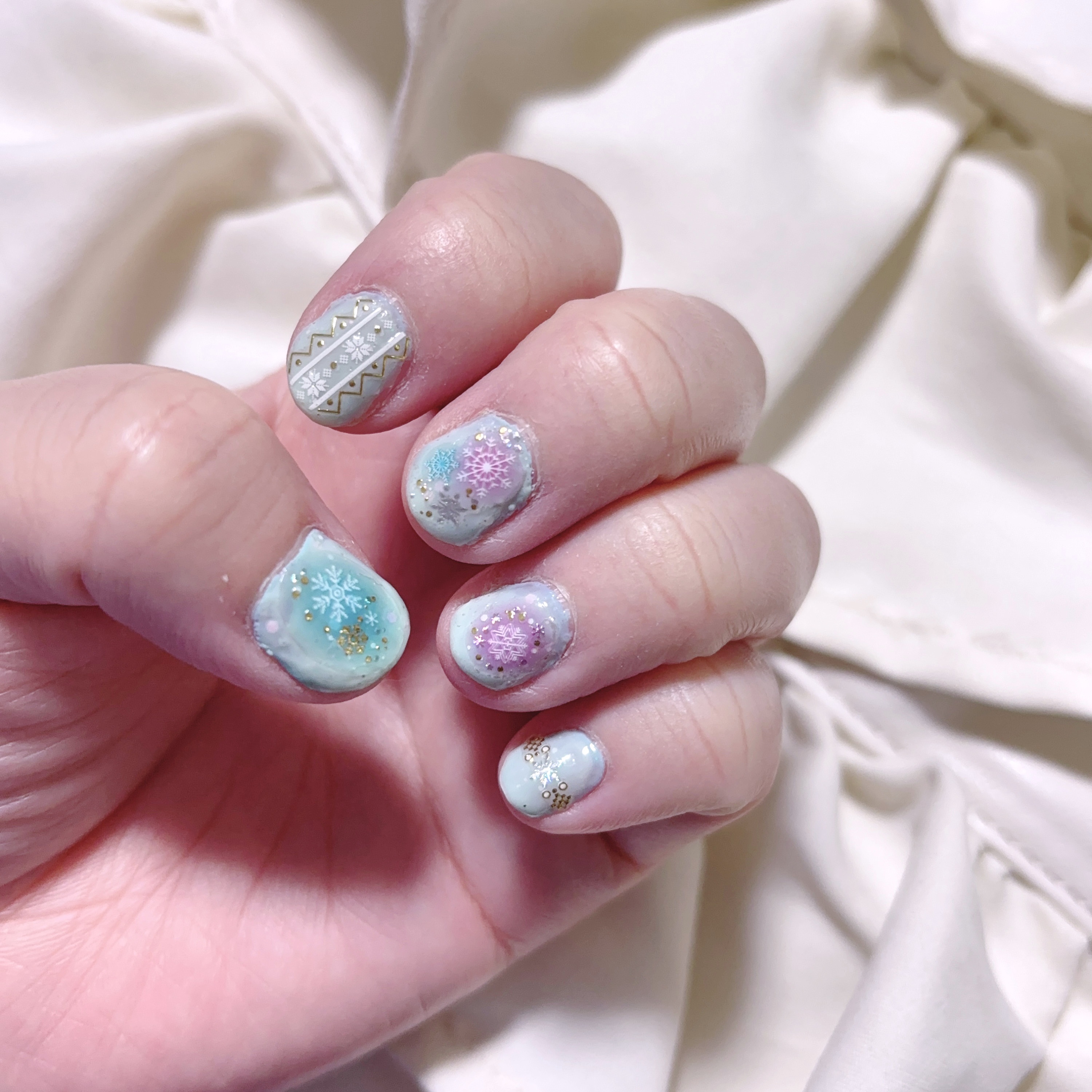 #セルフネイル,#ネイル,#冬ネイルのネイルデザイン