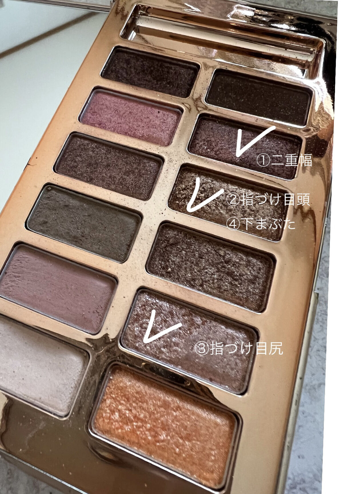 バレンタインボックス/VAVI MELLO/アイシャドウパレットを使ったクチコミ（2枚目）