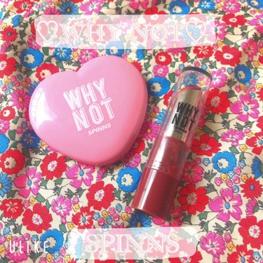 ♡WHY NOT SPINNS♡

1ヶ月くらい前にダイソーで手に入れました！

マットリップスティックのレトロ💄

色味は2枚目。U likeだけど加工なしです。
私的にかなり好きな色！

塗り心地は