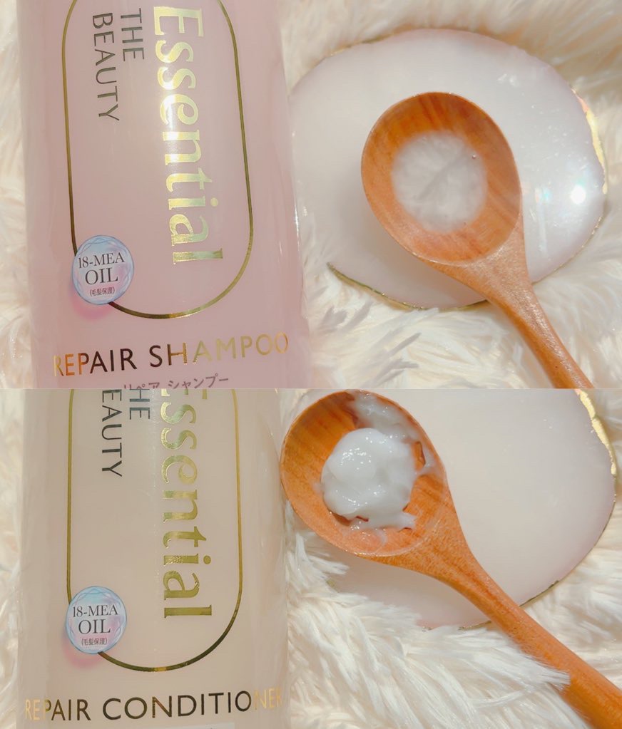 ザビューティ リペアシャンプー・コンディショナー/エッセンシャル/市販シャンプーを使ったクチコミ（2枚目）