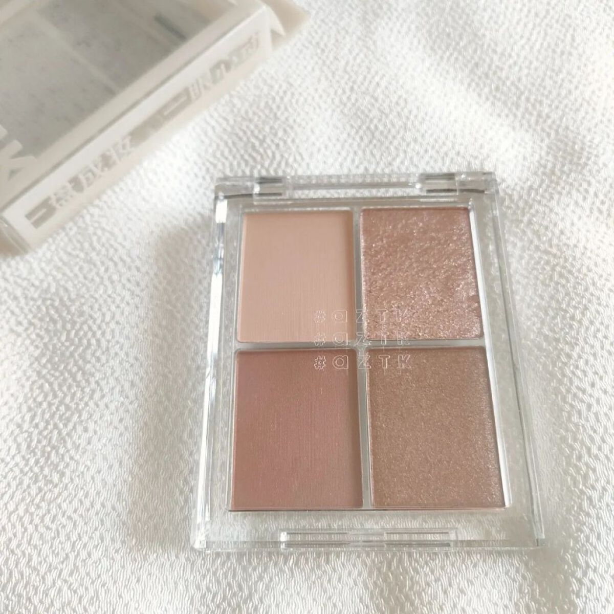 4色アイシャドウパレット 10 シュルクマロン/aZTK/アイシャドウパレットを使ったクチコミ（1枚目）