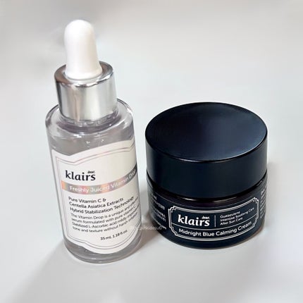 ミッドナイトブルーカーミングクリーム/Klairs/フェイスクリームを使ったクチコミ(3枚目)