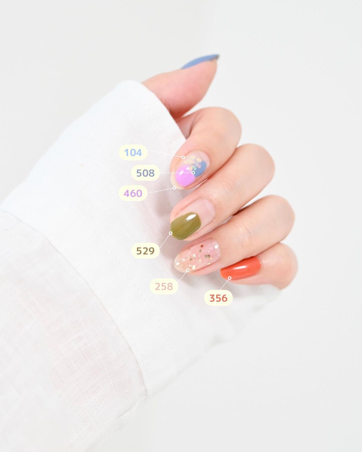 インスタドライ ネイルカラー 258 シューティングスター/サリーハンセン/オールインワンネイルを使ったクチコミ（2枚目）