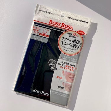 リアルックミラー 通常サイズ ブラック/ロージーローザ/その他化粧小物を使ったクチコミ（2枚目）