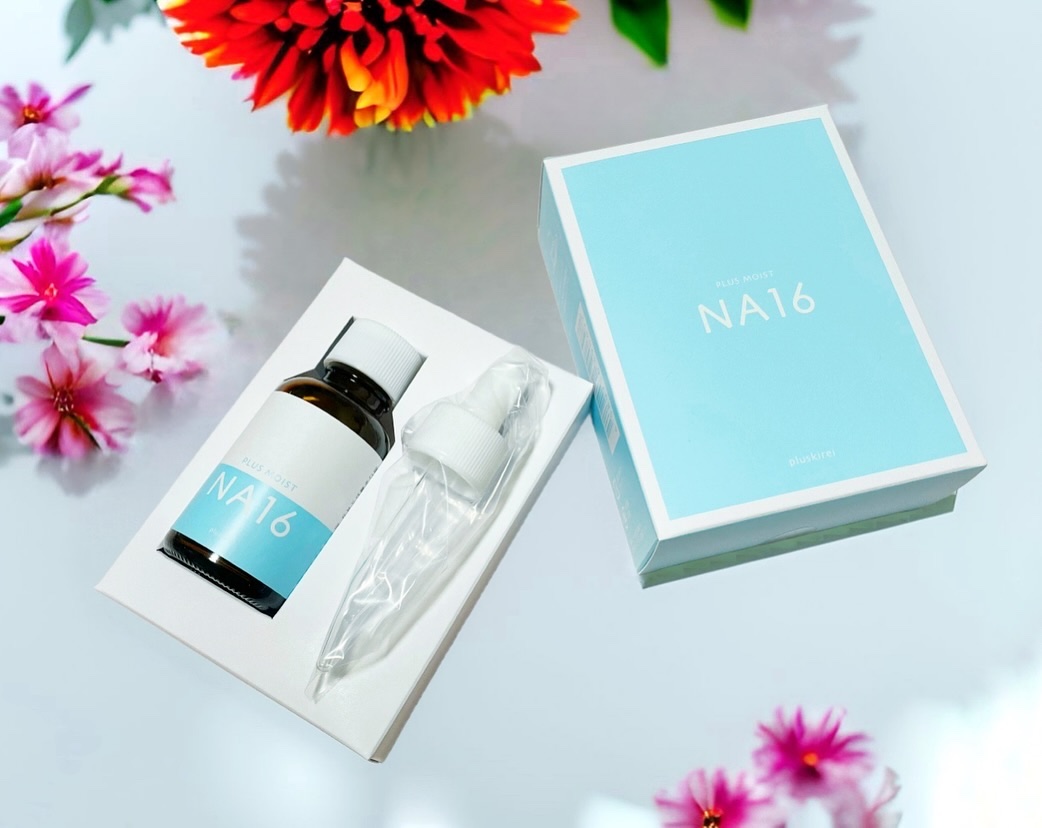 プラスキレイ プラスモイストNA16のクチコミ「プラスモイストNA16　
⁡
乾燥や肌荒れを防ぐナイアシンアミド(*1)16％配合の美容液に、.....」（1枚目）