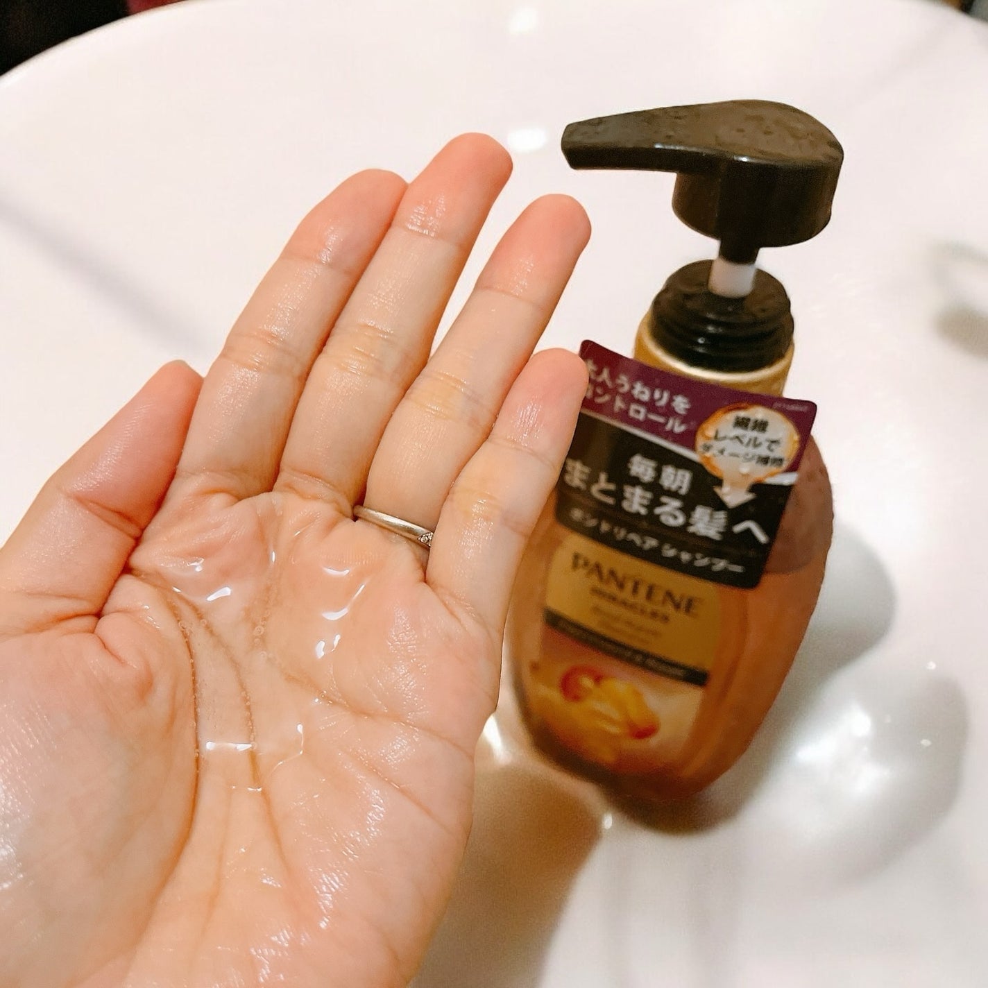 ミラクルズ うねりコントロール&リペア ボンドリペア シャンプー/トリートメント/パンテーン/市販シャンプーを使ったクチコミ(2枚目)