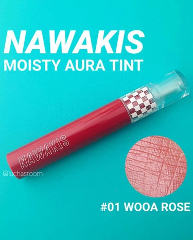 NAWAKIS MOISTY AURA TINT 01 WOOA ROSE/NAWAKIS/口紅を使ったクチコミ（1枚目）