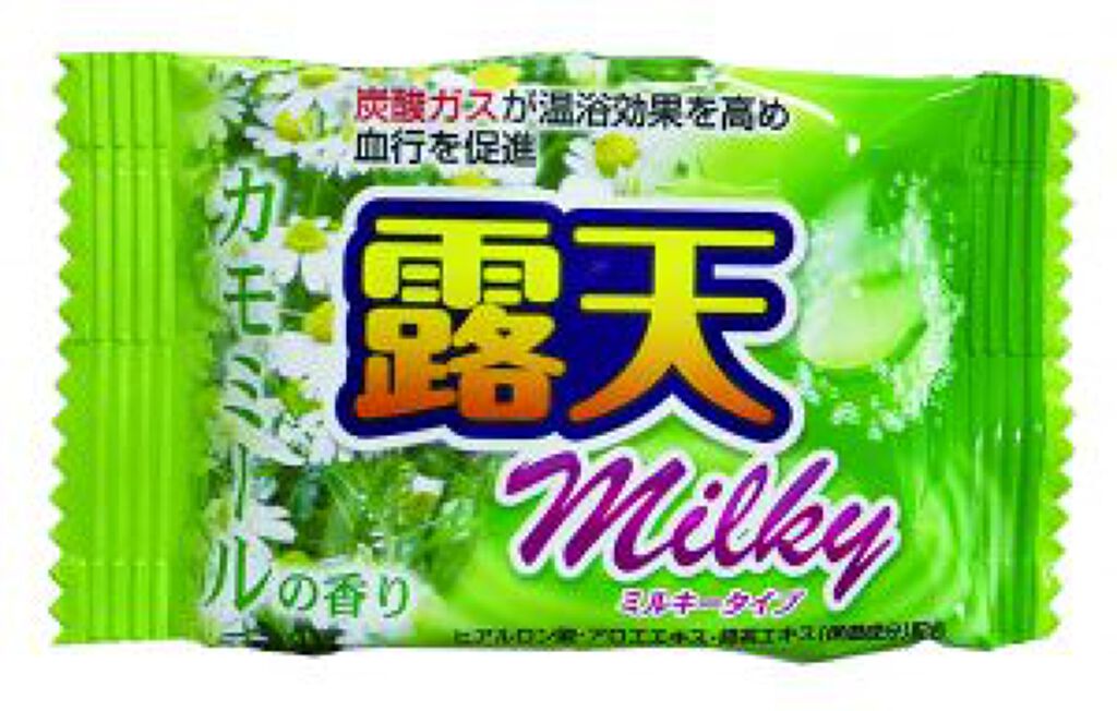 露天 薬用発泡入浴剤 ミルキーアソート カモミールの香り