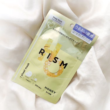 RISM ディープケアマスク ハニーのクチコミ「マスク1枚で化粧水+クリーム,洗顔後これ一枚のオールインワンシートマスク。


週1～2回のケ.....」（1枚目）