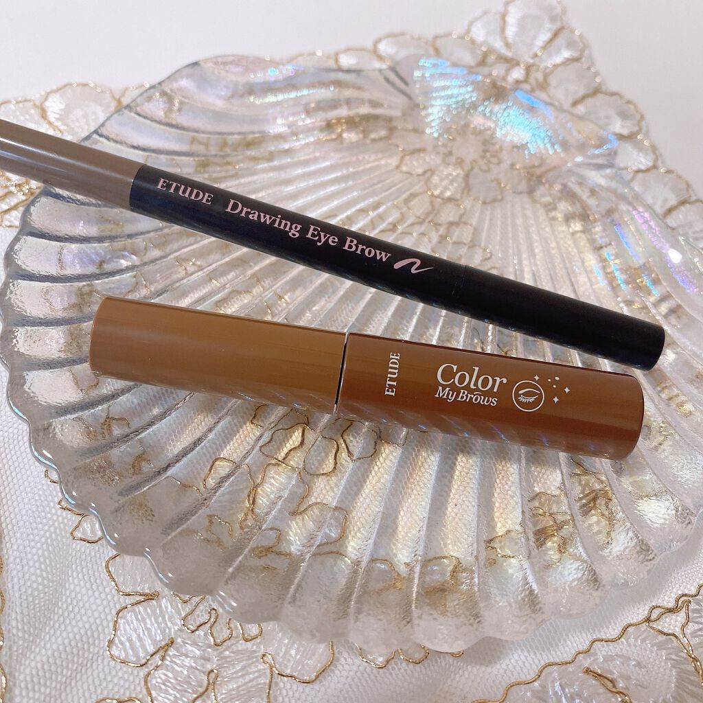 カラーマイブロウマスカラ 4号 ナチュラルブラウン/ETUDE/眉マスカラを使ったクチコミ（1枚目）