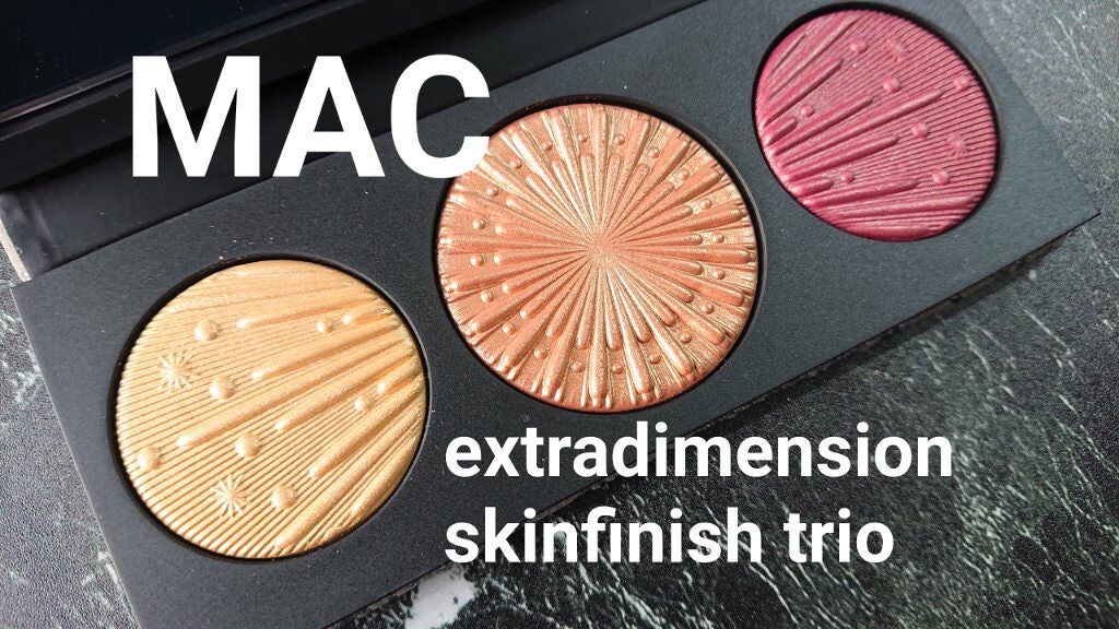 フラッシング アイス エクストラ ディメンション スキンフィニッシュ トリオ ミディアム ディープ/M・A・C/パウダーハイライトを使ったクチコミ(1枚目)