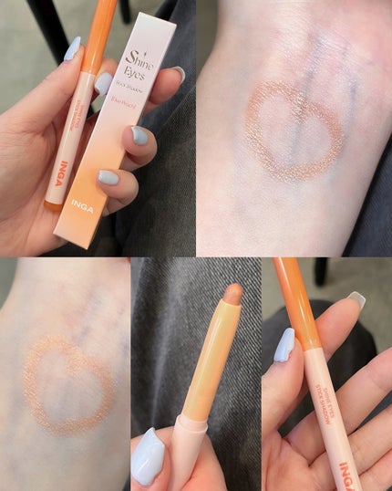 シャインアイズスティックシャドー/INGA/スティックアイシャドウを使ったクチコミ(4枚目)