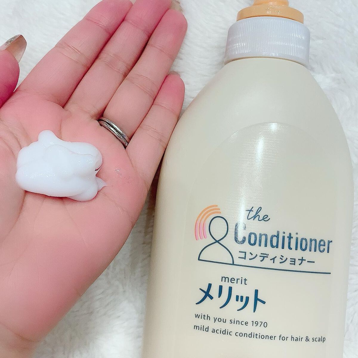 シャンプー／コンディショナー コンディショナー ポンプ 480ml/メリット/市販シャンプーを使ったクチコミ（3枚目）