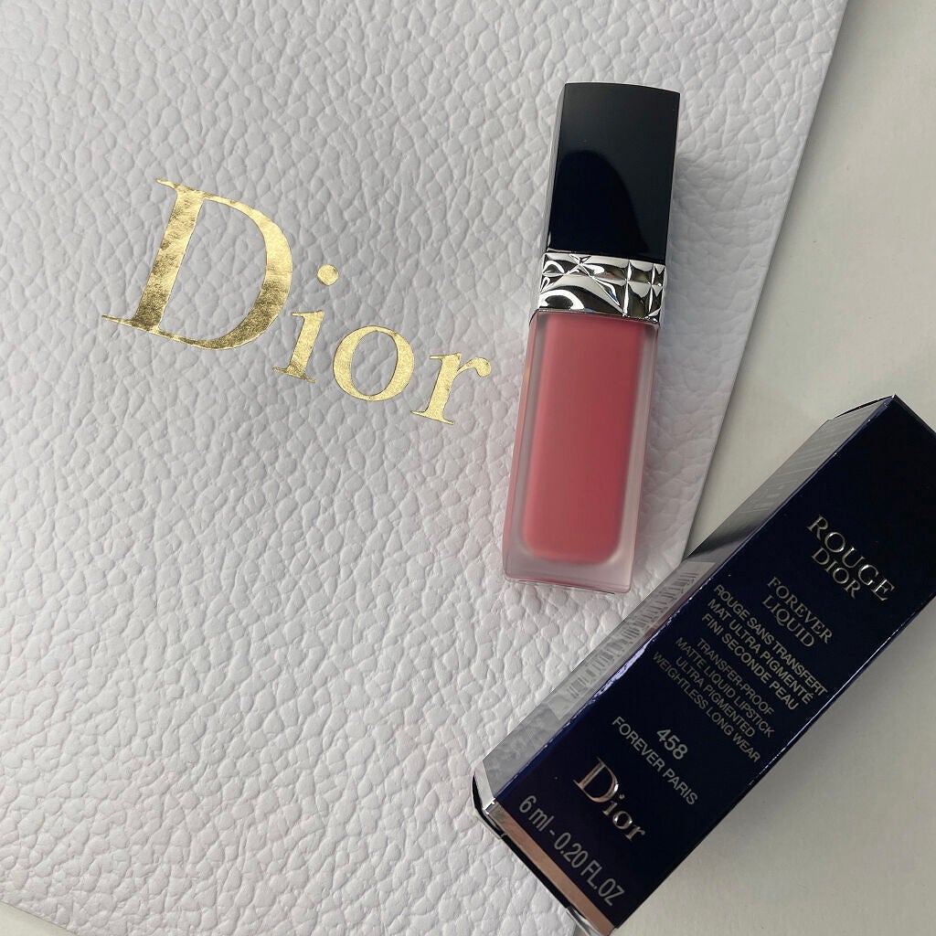 ルージュ ディオール フォーエヴァー リキッド/Dior/口紅を使ったクチコミ(2枚目)