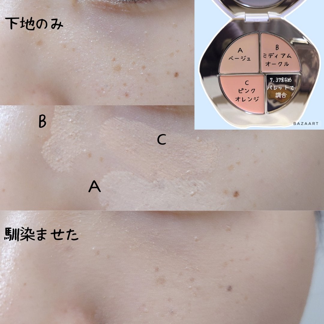 TIMAGE  クリーミーコンシーラーパレット/TIMAGE/パレットコンシーラーを使ったクチコミ(3枚目)