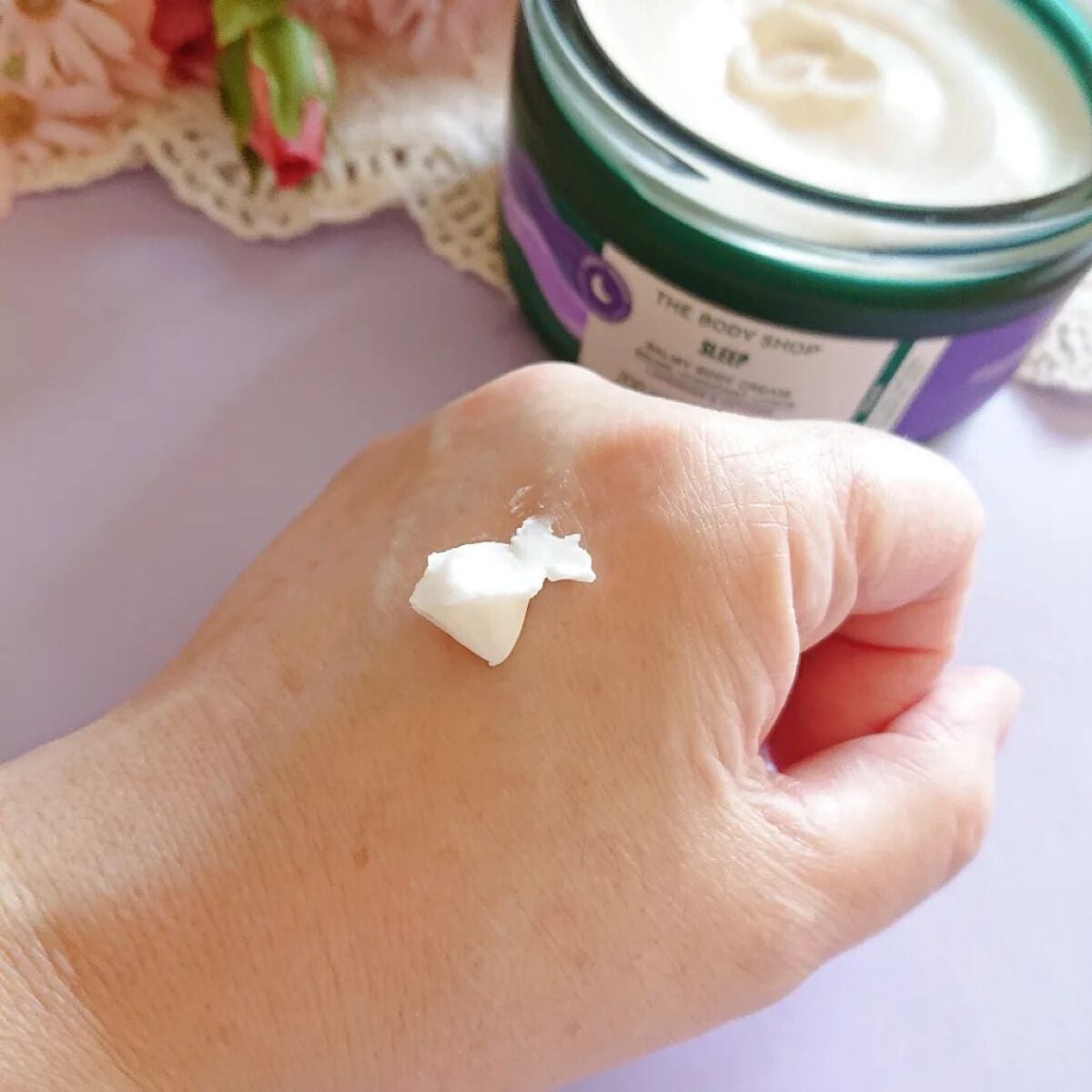 ウェルネス バーミィボディクリーム ラベンダー&ベチバー/THE BODY SHOP/ボディクリームを使ったクチコミ(4枚目)