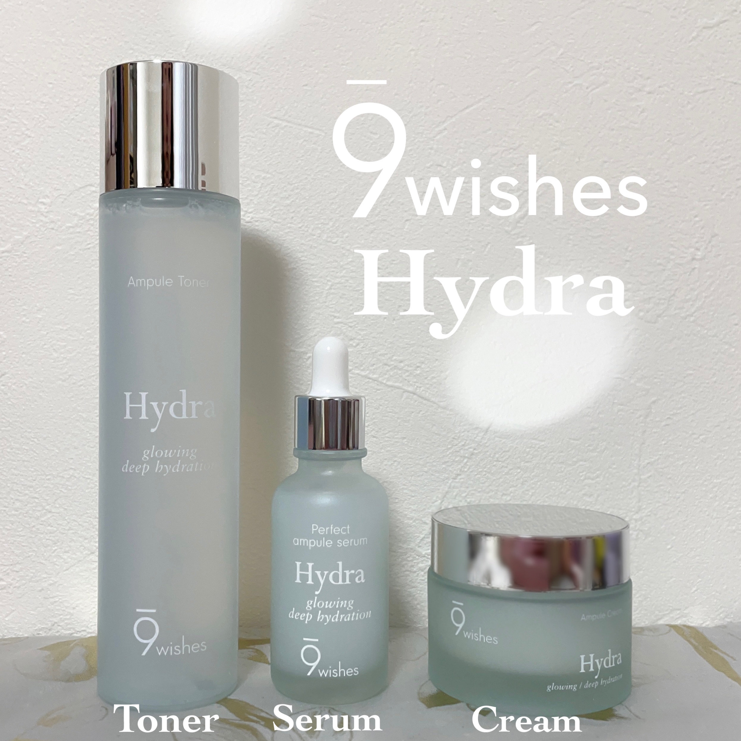 ハイドラアンプルクリーム/9Wishes/フェイスクリームを使ったクチコミ（1枚目）