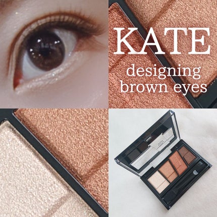 デザイニングブラウンアイズ/KATE/アイシャドウパレットを使ったクチコミ(1枚目)
