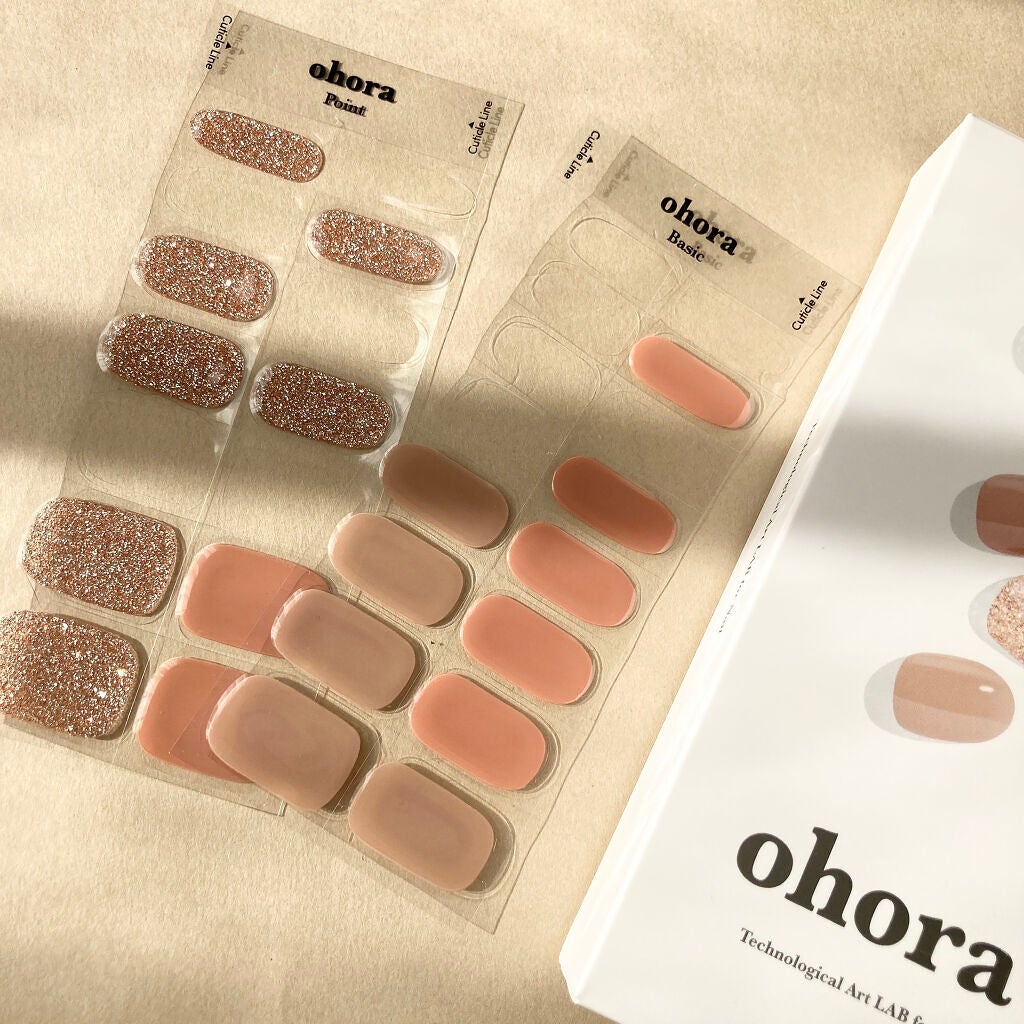 セミキュアジェルネイル(ハンド)/ohora/ネイルシールを使ったクチコミ(3枚目)