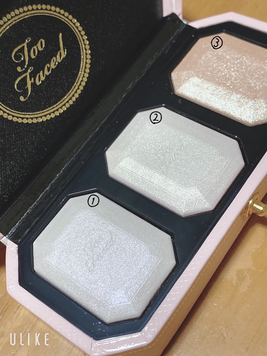 ～ダイヤモンドライト シリーズ～ マルチユース ハイライター トリオ/Too Faced/パウダーハイライトを使ったクチコミ（2枚目）