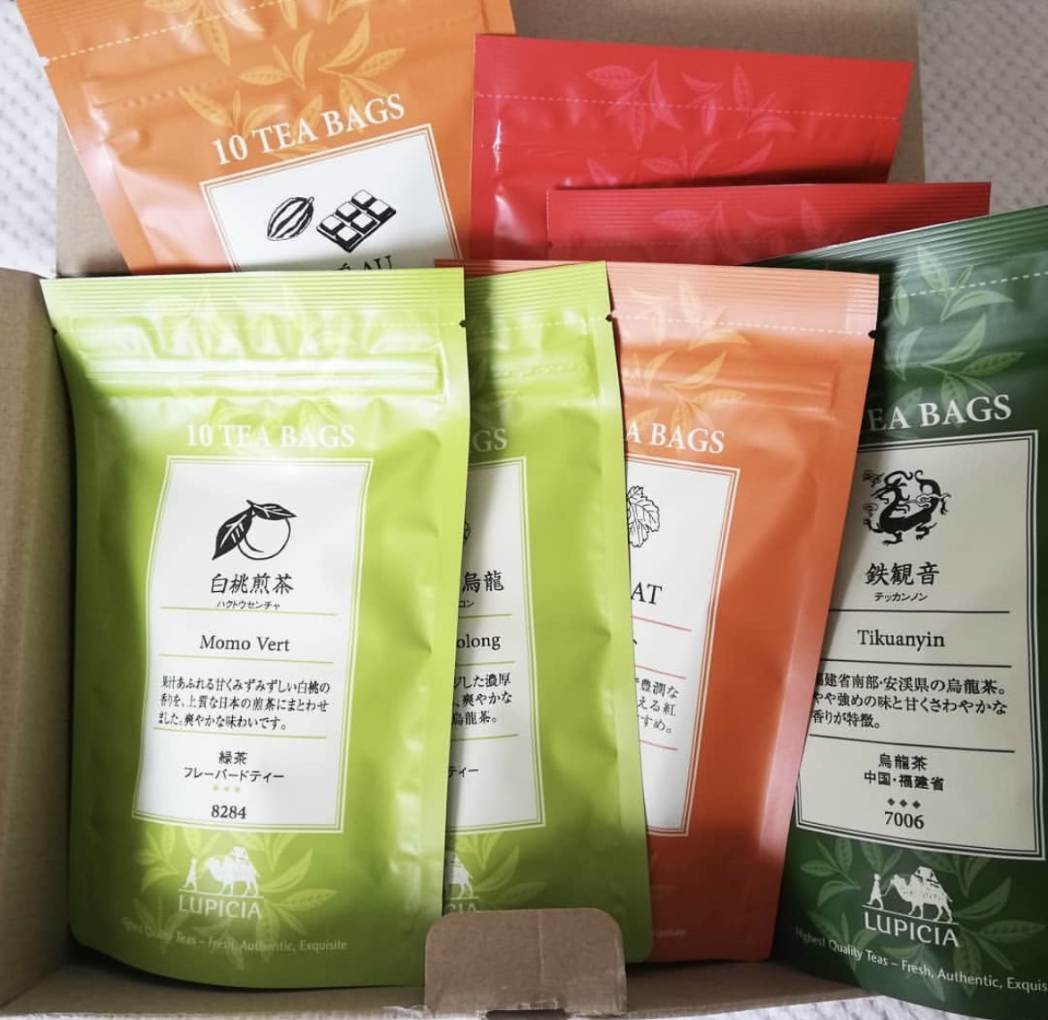 お茶の福袋 2021年冬/LUPICIA/食品を使ったクチコミ（2枚目）