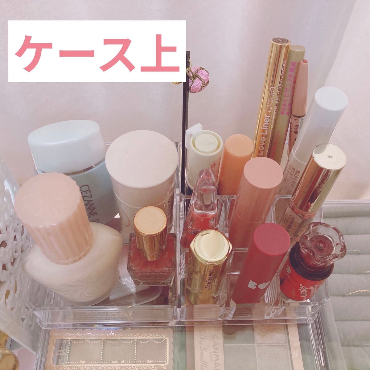 3段式クリアーケース/DAISO/その他化粧小物を使ったクチコミ(3枚目)