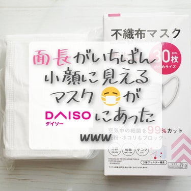 不織布マスク/DAISO/マスクを使ったクチコミ（1枚目）