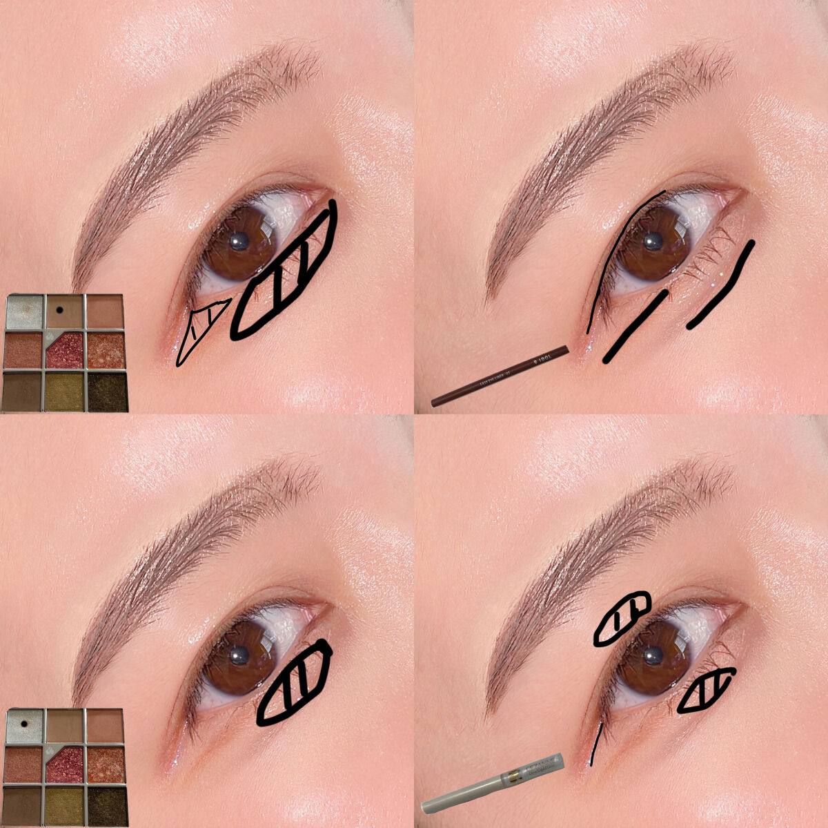 グロウリキッドライナー/CEZANNE/リキッドアイライナーを使ったクチコミ（3枚目）