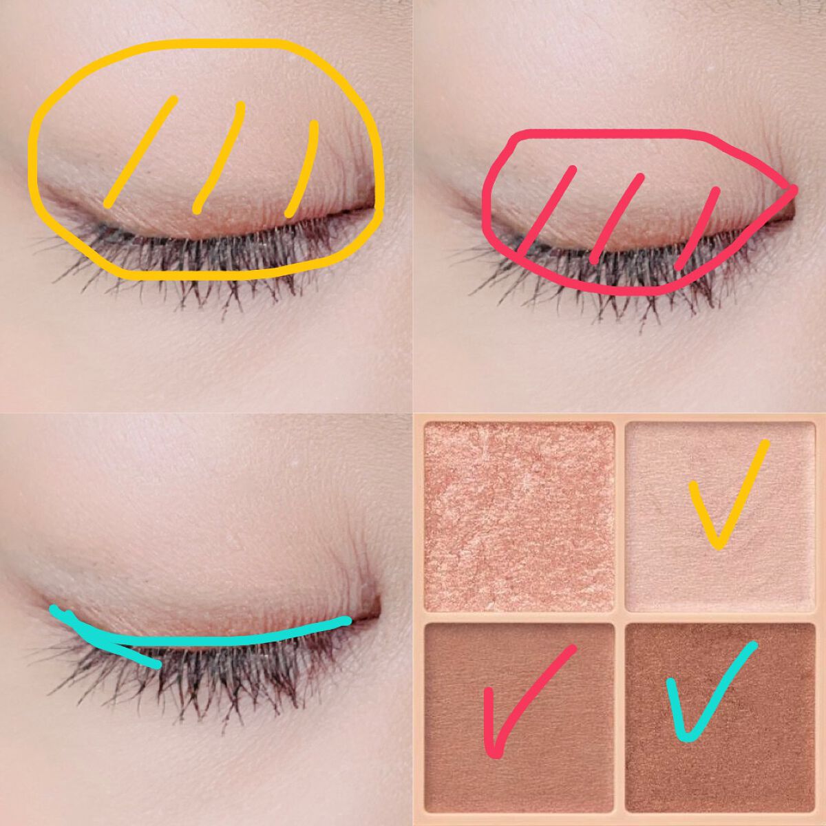 ベージュトーンアイシャドウ/CEZANNE/アイシャドウパレットを使ったクチコミ(2枚目)