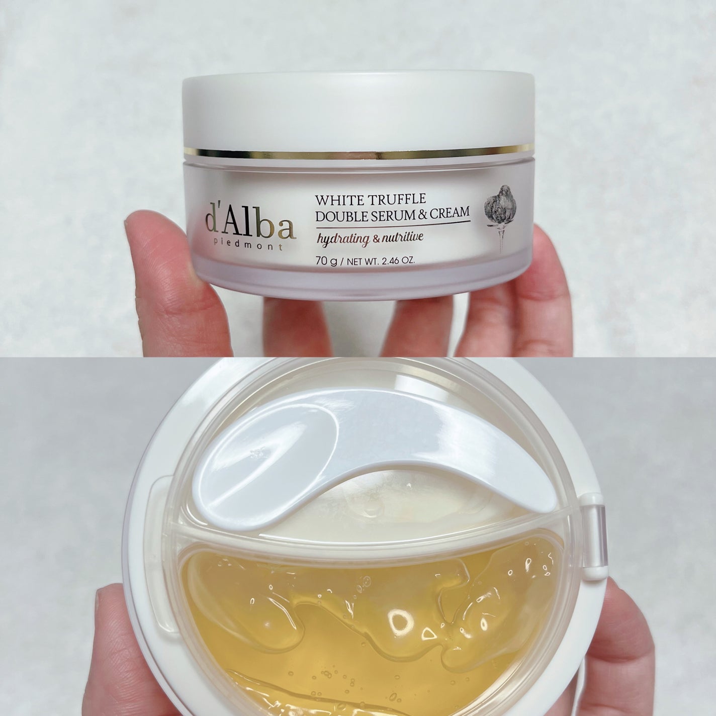 ホワイトトリュフダブルセラムアンドクリーム/ダルバ/フェイスクリームを使ったクチコミ(2枚目)