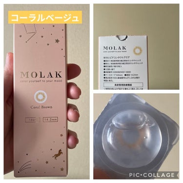 MOLAK 1day コーラルブラウン/MOLAK/ワンデー（１DAY）カラコンを使ったクチコミ（2枚目）