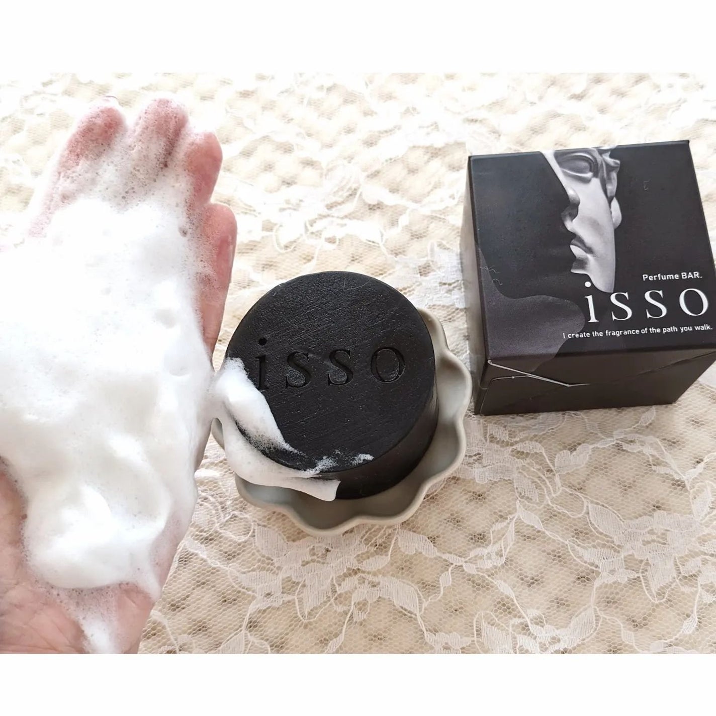 isso 香水石鹸/ヴィンセント製薬/洗顔石鹸を使ったクチコミ(3枚目)