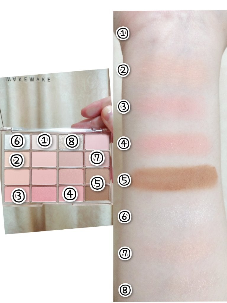 ソフトブラーリングアイパレット/wakemake/アイシャドウパレットを使ったクチコミ(5枚目)