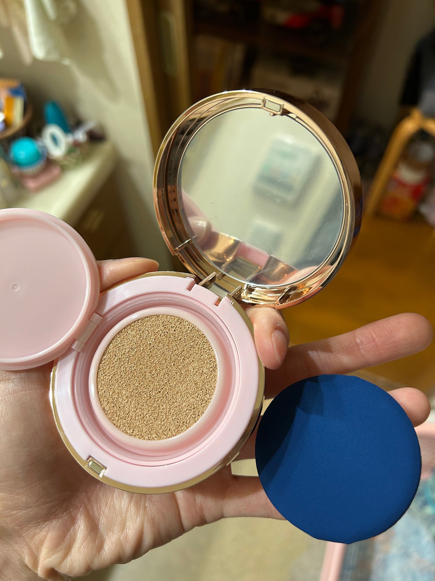 ピンクティーツリーカバークッション/APLIN/クッションファンデーションを使ったクチコミ(7枚目)