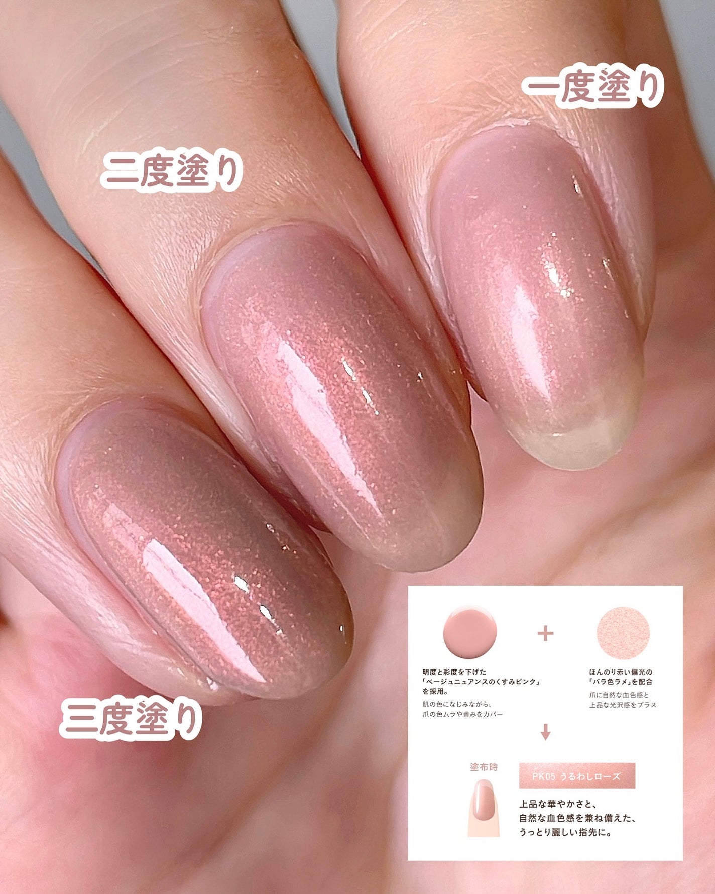 ネイルファンデーション/パラドゥ/マニキュアを使ったクチコミ(4枚目)