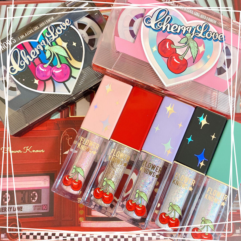 \FlowerKnowsから新作コスメ🍒 Part2/

こんにちは！あおいです♪

今回ご紹介するのは
♡FlowerKnows♡
レトロマグネティック アイシャドウパレット　¥1980
　01Cherry Girl　05Vinyl R