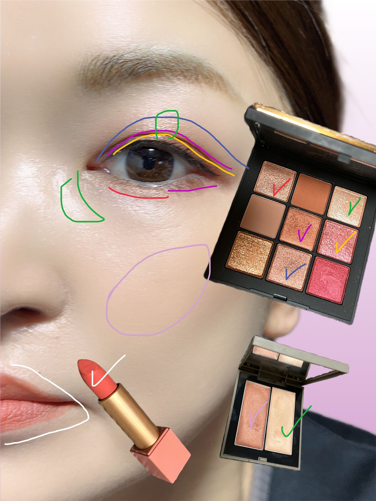 THREE シマリング グロー デュオ/THREE/クリームハイライトを使ったクチコミ(2枚目)