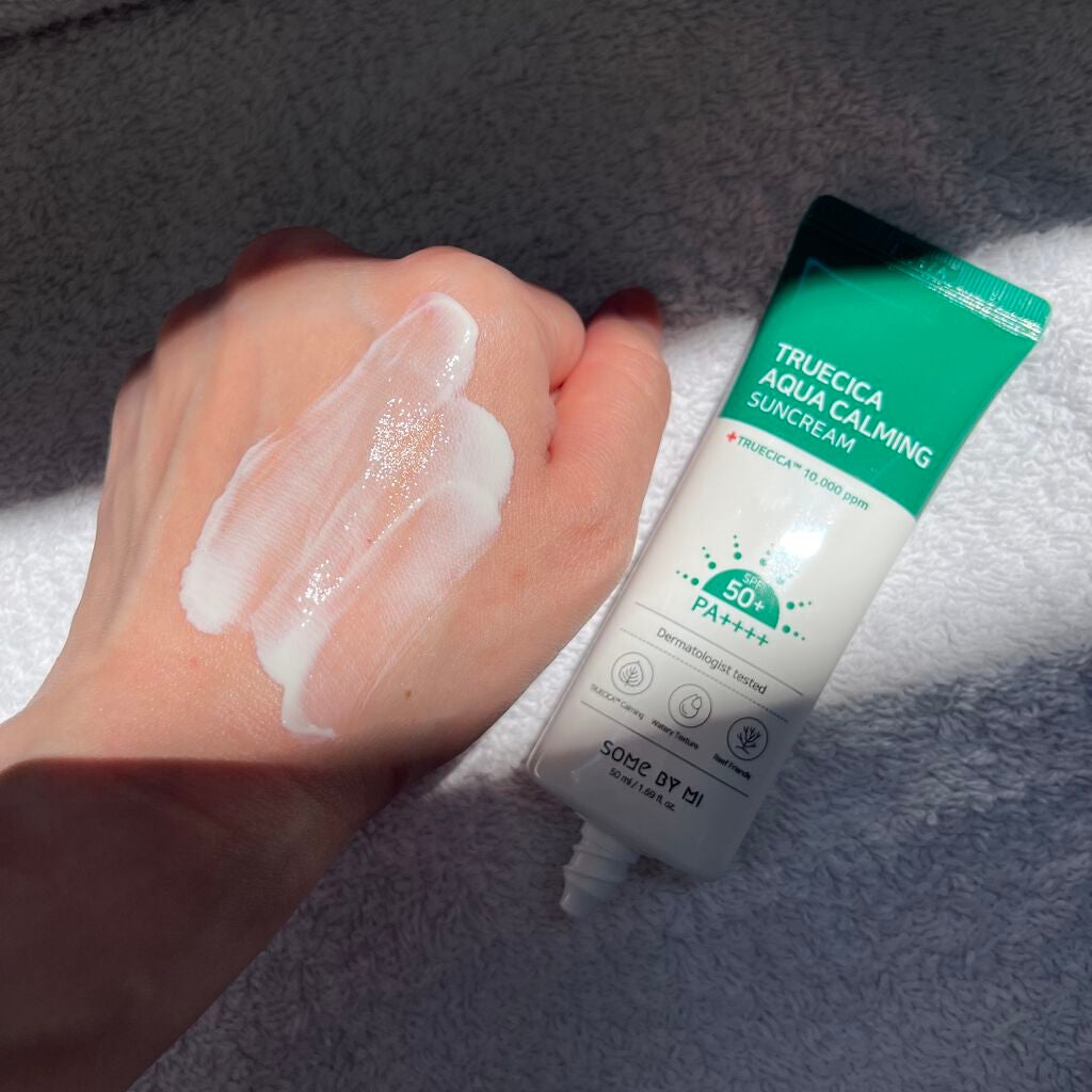 TRUECICA アクアカーミング日焼け止め/SOME BY MI/日焼け止めクリームを使ったクチコミ(3枚目)
