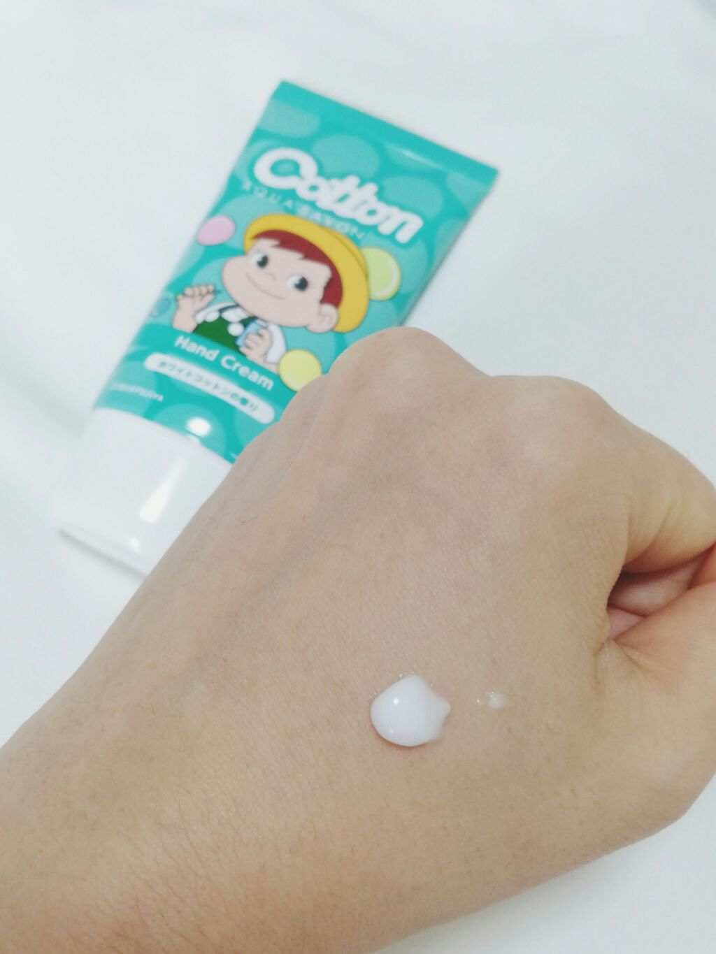 アクアシャボン×不二家 ホワイトコットンの香り ハンドクリーム/アクアシャボン/ハンドクリームを使ったクチコミ(3枚目)