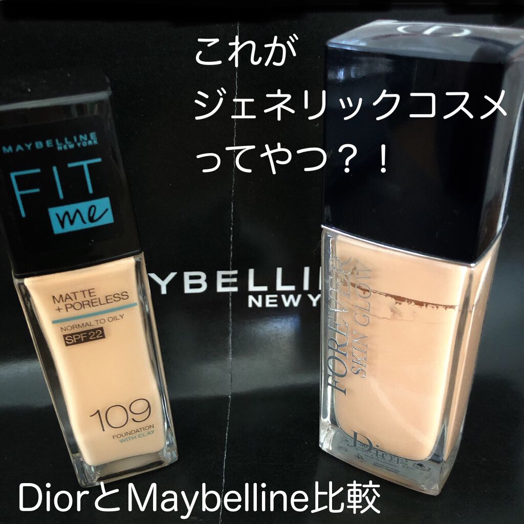 フィットミー リキッドファンデーション R/MAYBELLINE NEW YORK/リキッドファンデーションを使ったクチコミ（1枚目）