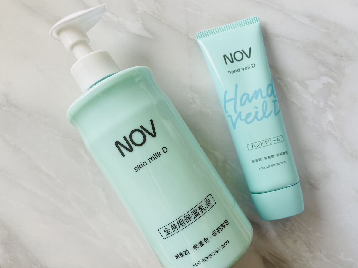 NOV スキンミルク D のクチコミ「| NOV |

スキンミルクD

乾燥や肌荒れを防ぎ、肌をなめらかに保つ低刺激性の全身用保湿.....」（1枚目）