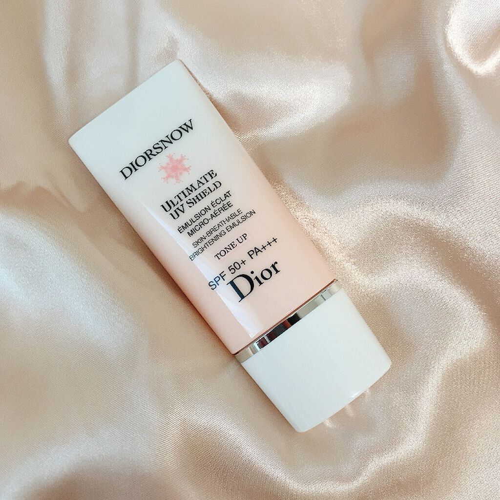 【旧】スノー UVシールド トーンアップ 50+/Dior/日焼け止めミルクを使ったクチコミ(1枚目)