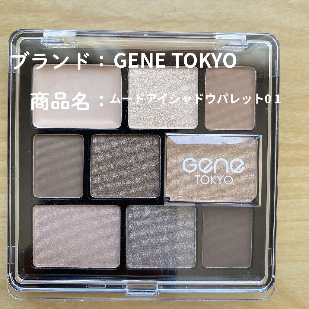 GENE TOKYO ムードアイシャドウパレット 01/DAISO/アイシャドウパレットを使ったクチコミ（2枚目）