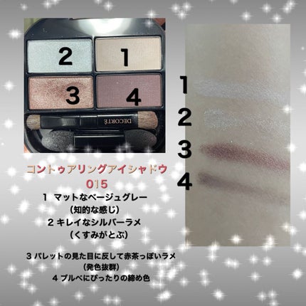 コントゥアリング アイシャドウ/DECORTÉ/アイシャドウパレットを使ったクチコミ(2枚目)