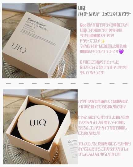 バイオムバリアエッセンスインパウダー/UIQ/ルースパウダーを使ったクチコミ(2枚目)