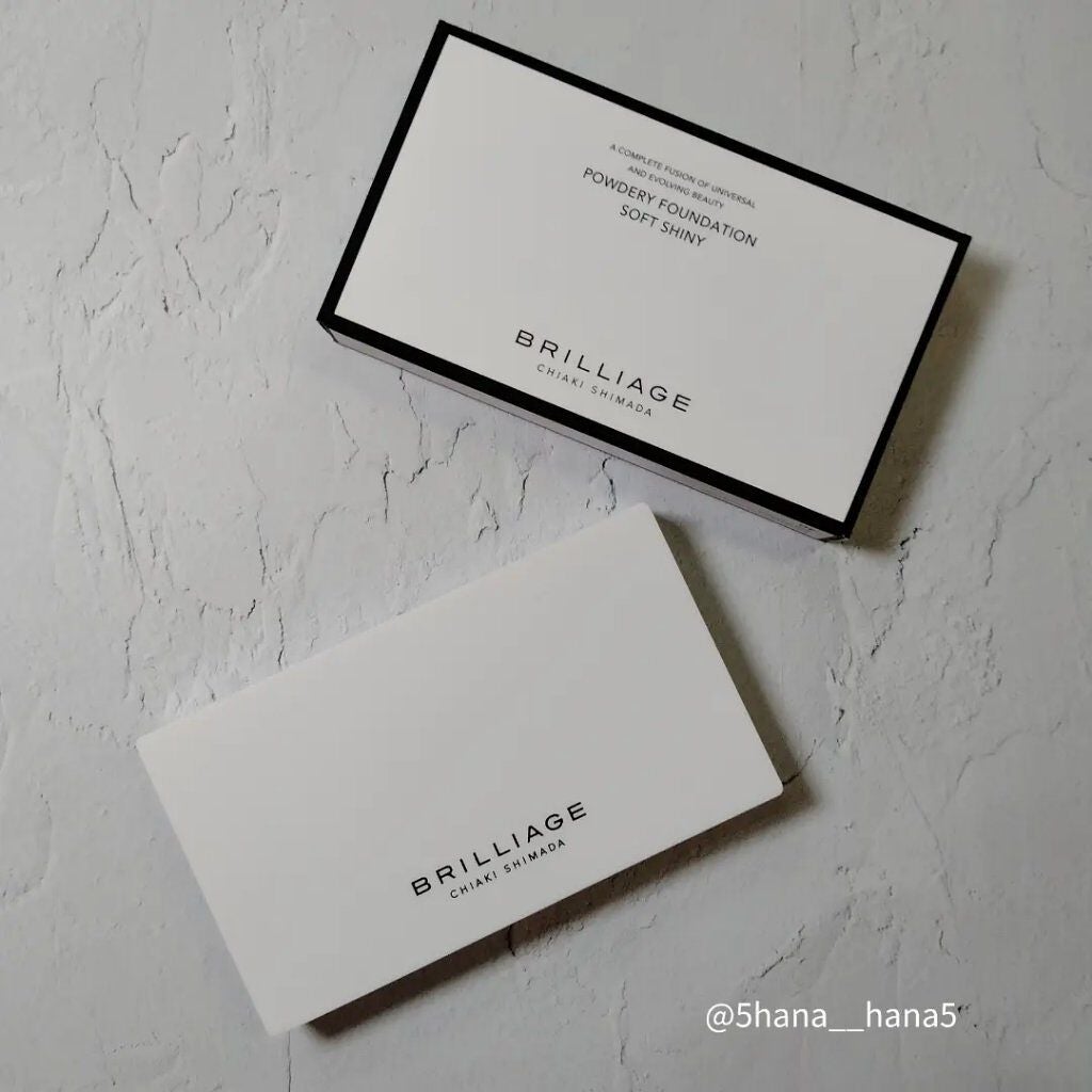 パウダリーファンデーション ソフトシャイニー/ブリリアージュ/パウダーファンデーションを使ったクチコミ(5枚目)