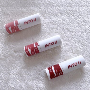 INTO U スーパーマットリップ＆チークマッドのクチコミ「#イントゥユゥ
INTO U
スーパーマットリップ&チークマッド
　　　　　　　　　　　　　(.....」（1枚目）