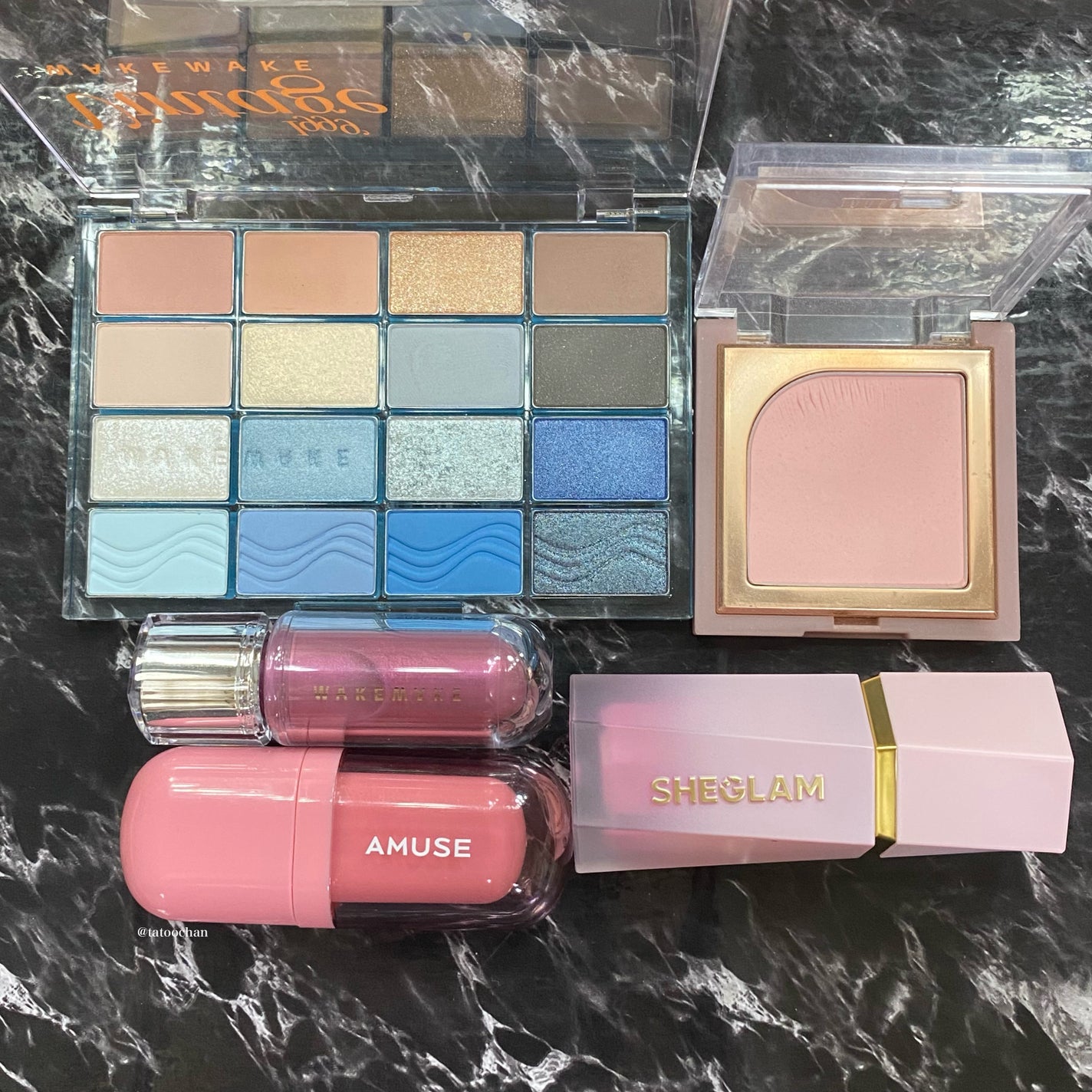 ソフトブラーリングアイパレット/wakemake/アイシャドウパレットを使ったクチコミ(5枚目)